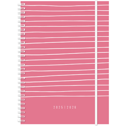 SIMPLEX Schüleragenda Joy 25/26 500416.26 1W/2S 17M sakura ML 14.8x21cm