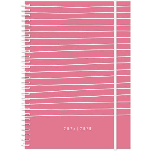 SIMPLEX Schüleragenda Joy 25/26 500416.26 1W/2S 17M sakura ML 14.8x21cm