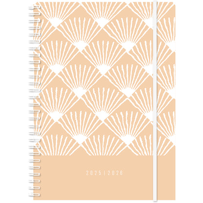 SIMPLEX Schüleragenda Joy 25/26 500417.26 1W/2S 17M aprikose 14.8x21cm