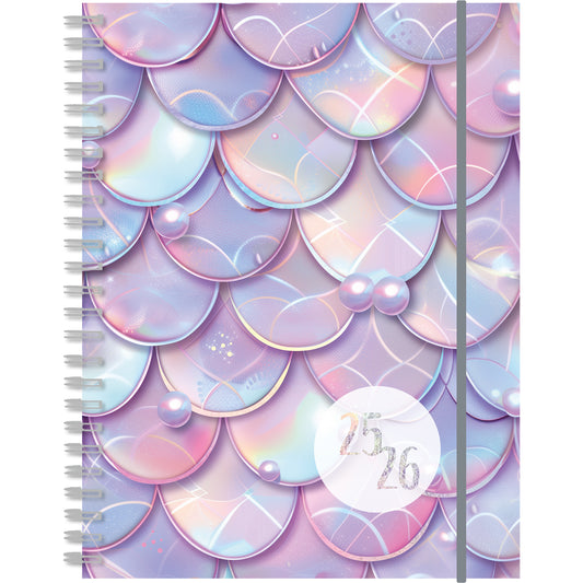 SIMPLEX Schüleragenda Touch 25/26 500430.26 1W/2S 17M Mermaid ML 12x16.5cm