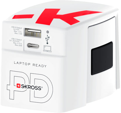 SKROSS World Travel Adapter AC65PD 1.302333 Dual USB