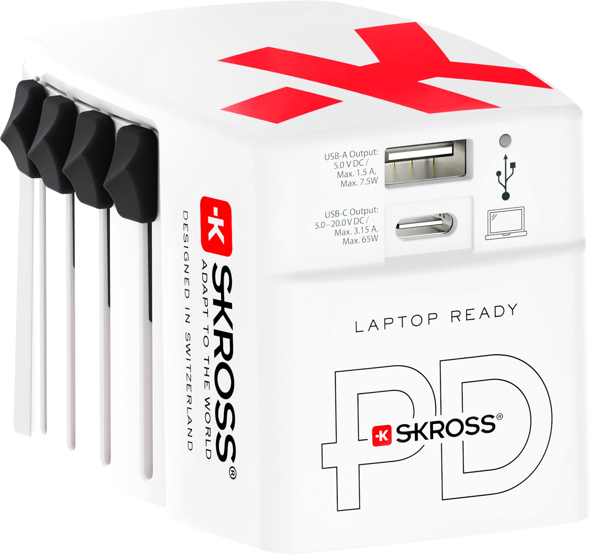 SKROSS World Travel Adapter AC65PD 1.302333 Dual USB