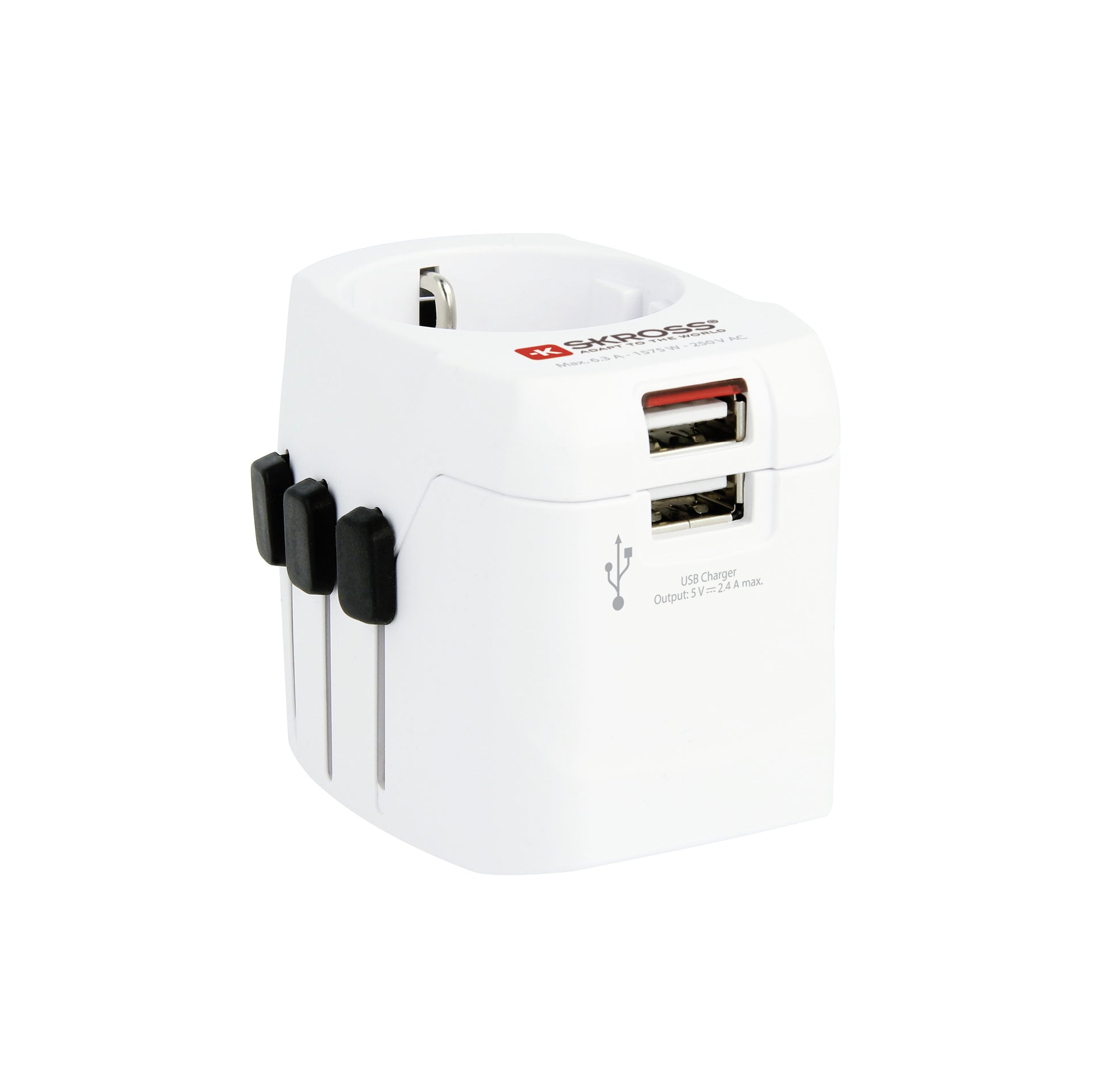 SKROSS World Travel Adapter 1.302460 PRO Light USB 2xA