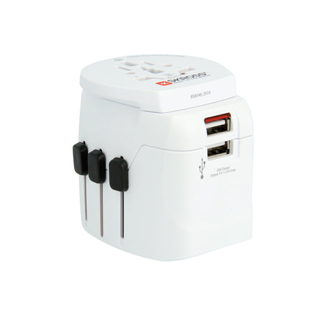 SKROSS World Travel Adapter 1.302470 PRO Light USB 2xA World