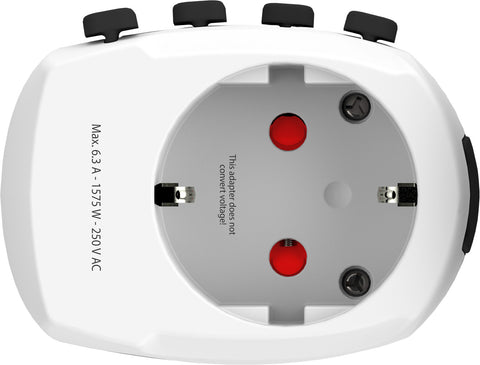 SKROSS World Travel Adapter 1.302523 Pro World+ USB AC