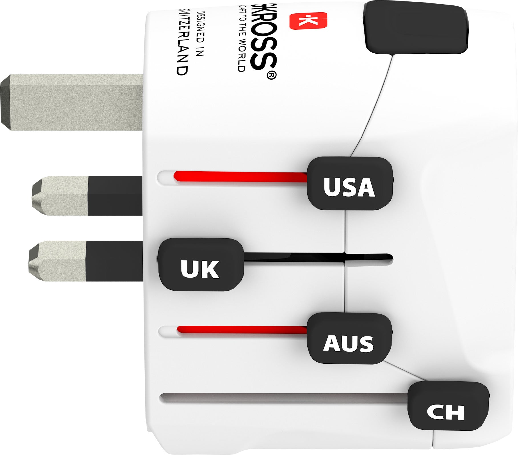 SKROSS World Travel Adapter 1.302523 Pro World+ USB AC