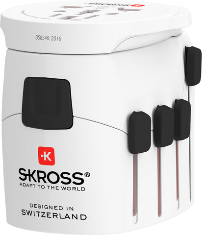 SKROSS World Travel Adapter 1.302523 Pro World+ USB AC