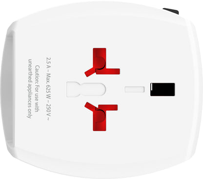 SKROSS World Travel Adapter 1.302967 MUV USB AC (CH Version)