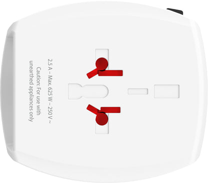 SKROSS World Travel Adapter 1.302967 MUV USB AC (CH Version)