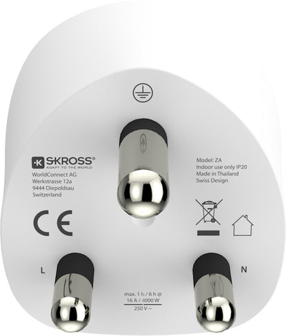 SKROSS Country Travel Adapter Combo 1.500202E World/EU to South Africa