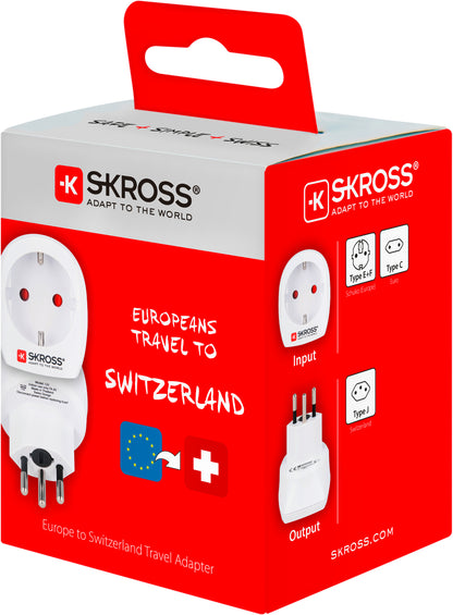 SKROSS Country Travel Adapter 1.500205 Europe to CH