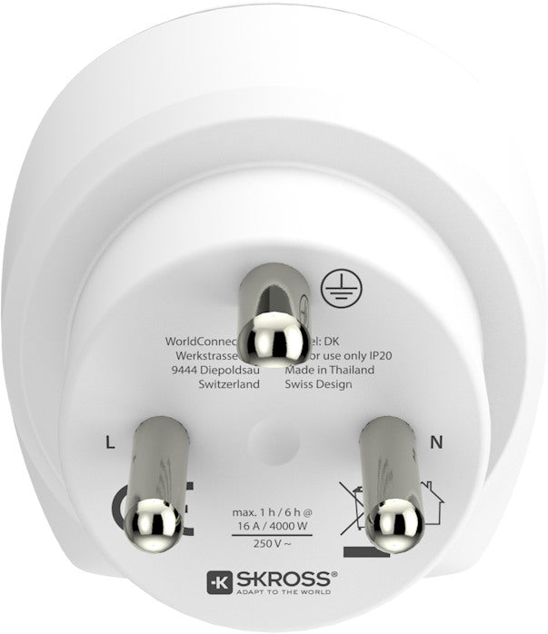 SKROSS Country Travel Adapter Combo 1.500214E World/EU to Denmark