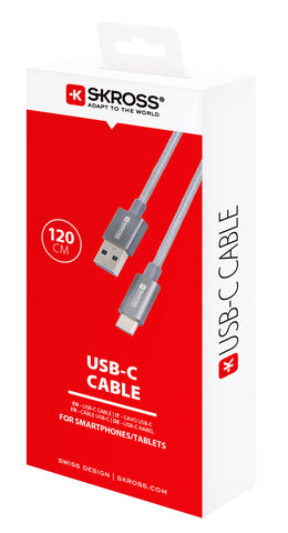 SKROSS USB-C Cable 3.0 SKCA0012A-C120CN 1.2m Space Grey