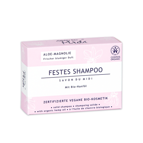 SAVON DU MIDI Festes Shampoo Aloe-Magno.