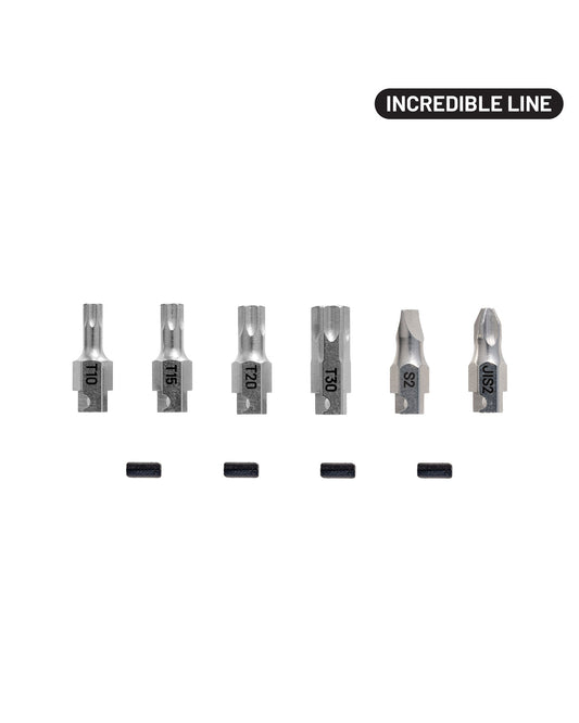 Increíbles MixMatch puntas Torx, planas y JIS - Paquete