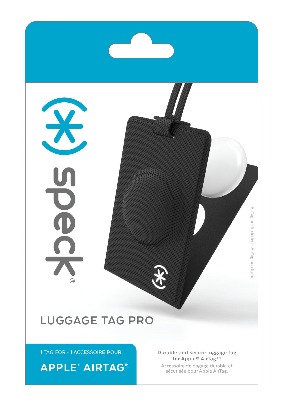 SPECK Luggage Tag Pro AirTag 142890-D143 black/white