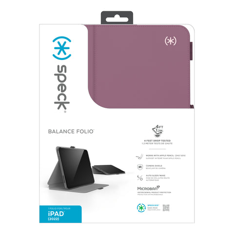 SPECK Balance Folio Purple/Grey 150226-7265 iPad 10.9 Gen10 (2022)