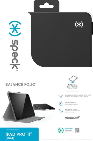 SPECK Balance Folio Black 150525-D143 iPad Pro 11 (2024)