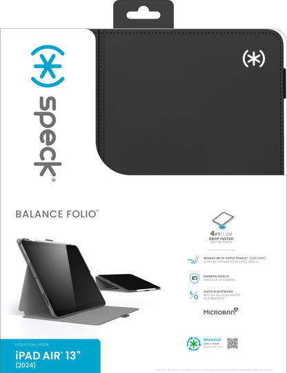 SPECK Balance Folio Black 150526-D143 iPad Air 13 (2024)