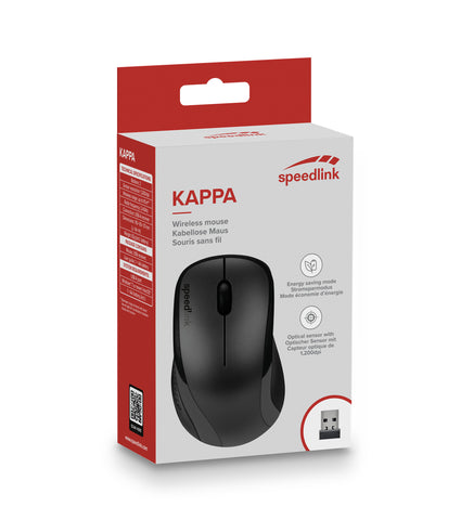 SPEEDLINK KAPPA Wireless Mouse 630011BK black