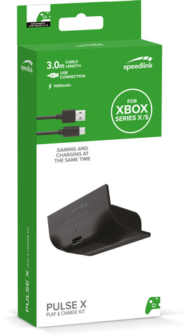 SPEEDLINK PULSE X Play & Charge Kit SL-260000-BK for Xbox Series X, black