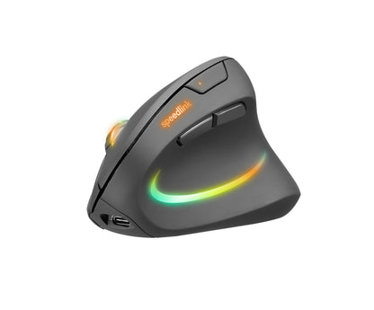 SPEEDLINK PIAVO PRO Illum. Ergo Mouse SL-630026-BK Wireless,Rechargeable,Black