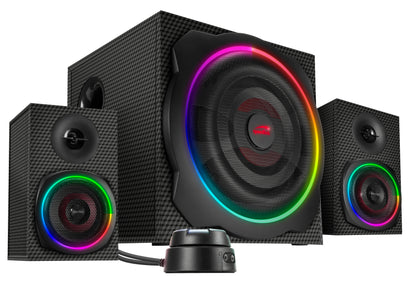 SPEEDLINK Gravity Carbon RGB 2.1 SL-830100-BK Subwoofer System black