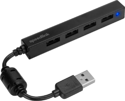 SPEEDLINK SNAPPY SLIM USB HUB 2.0 SL140000B 4-Port black