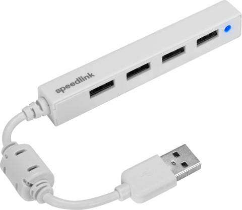 SPEEDLINK SNAPPY USB Slim Hub 2.0 SL140000W 4-port, passive, white