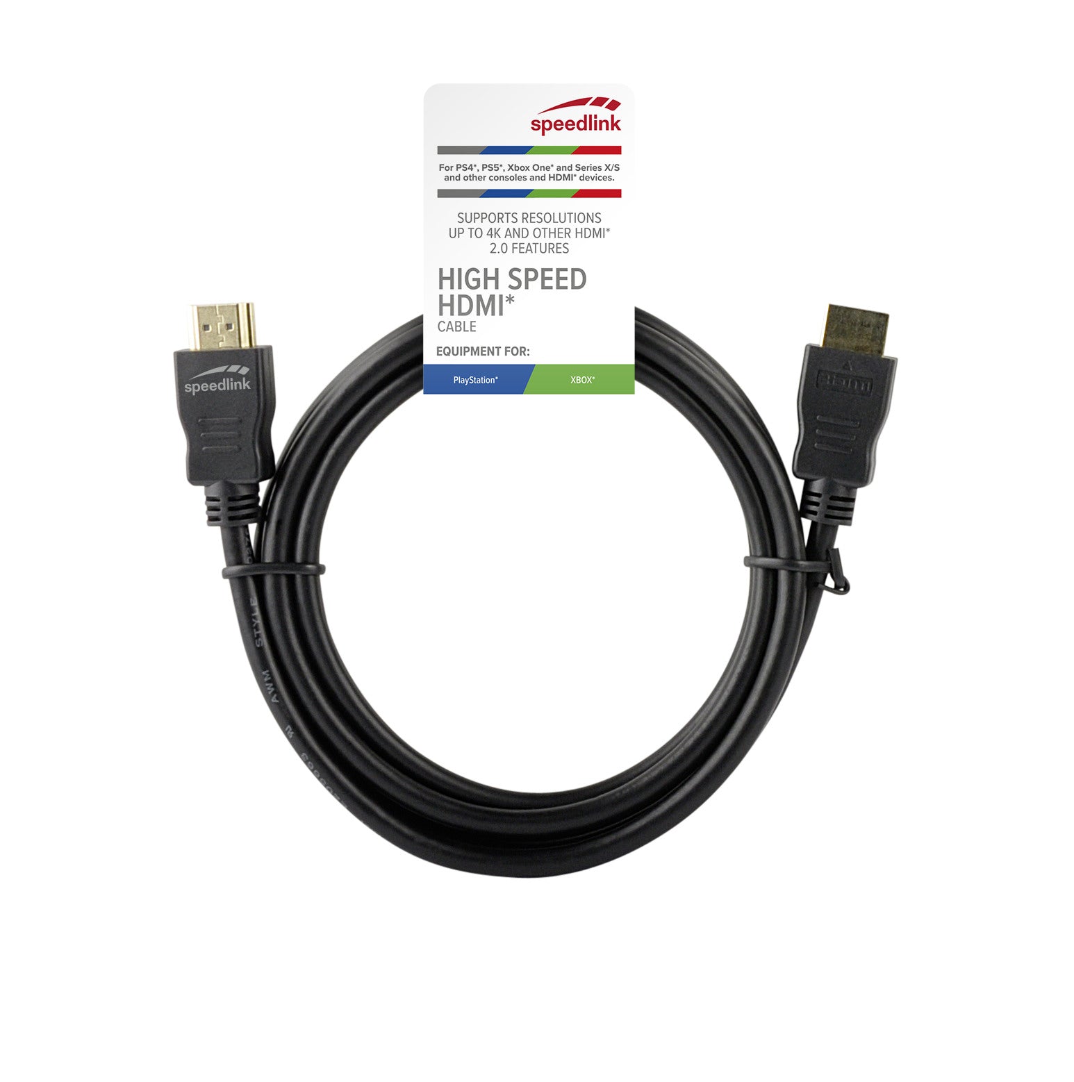 SPEEDLINK HDMI Cable 1.5m SL450101B for PS5/PS4, XB Series X