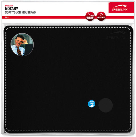 SPEEDLINK Soft Touch Mousepad Notary SL6243LBK black