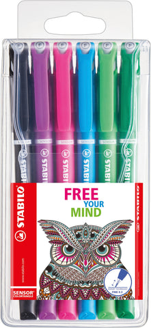 STABILO Fineliner Sensor 189 189/6-01 6 Farben