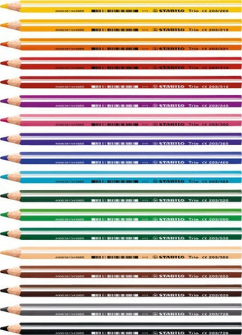 STABILO Farbstift ergonomisch 4,2mm 203/405 Trio dick u'marinblau