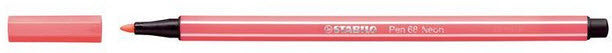STABILO Fasermaler Pen 68 1mm 68/040 neonrot