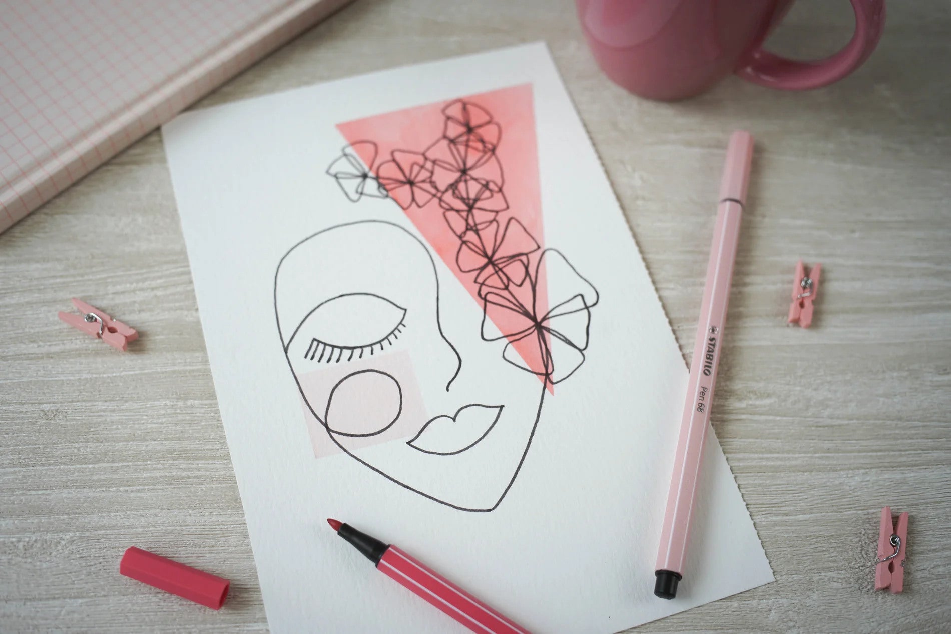 STABILO Fasermaler Pen 68 1mm 68/10 10 Farben ass.