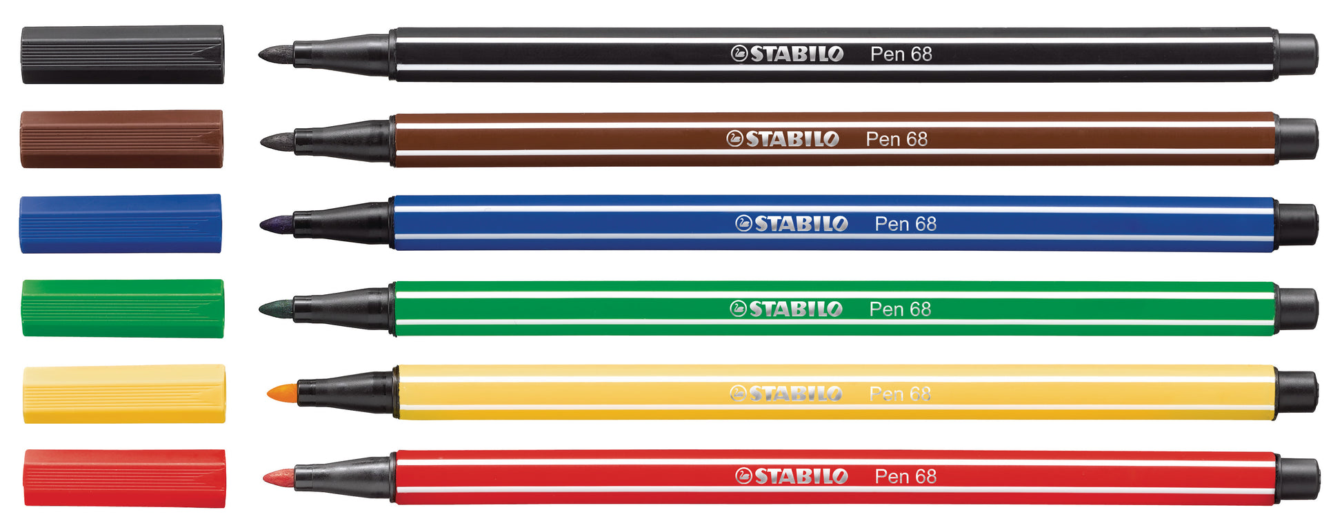 STABILO Fasermaler Pen 68 1mm 6806/PL 6 Farben