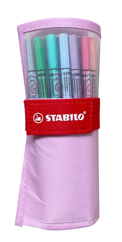 STABILO Rollerset point 68 1.0mm 6825-08-04CH 25 Farben ass. pastellrosa