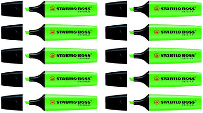 STABILO Boss Marker Original 2-5mm 70/33-10 grün 10 Stück