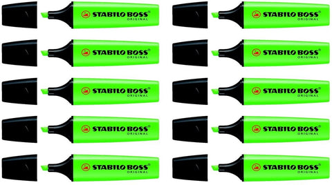 STABILO Boss Marker Original 2-5mm 70/33-10 grün 10 Stück