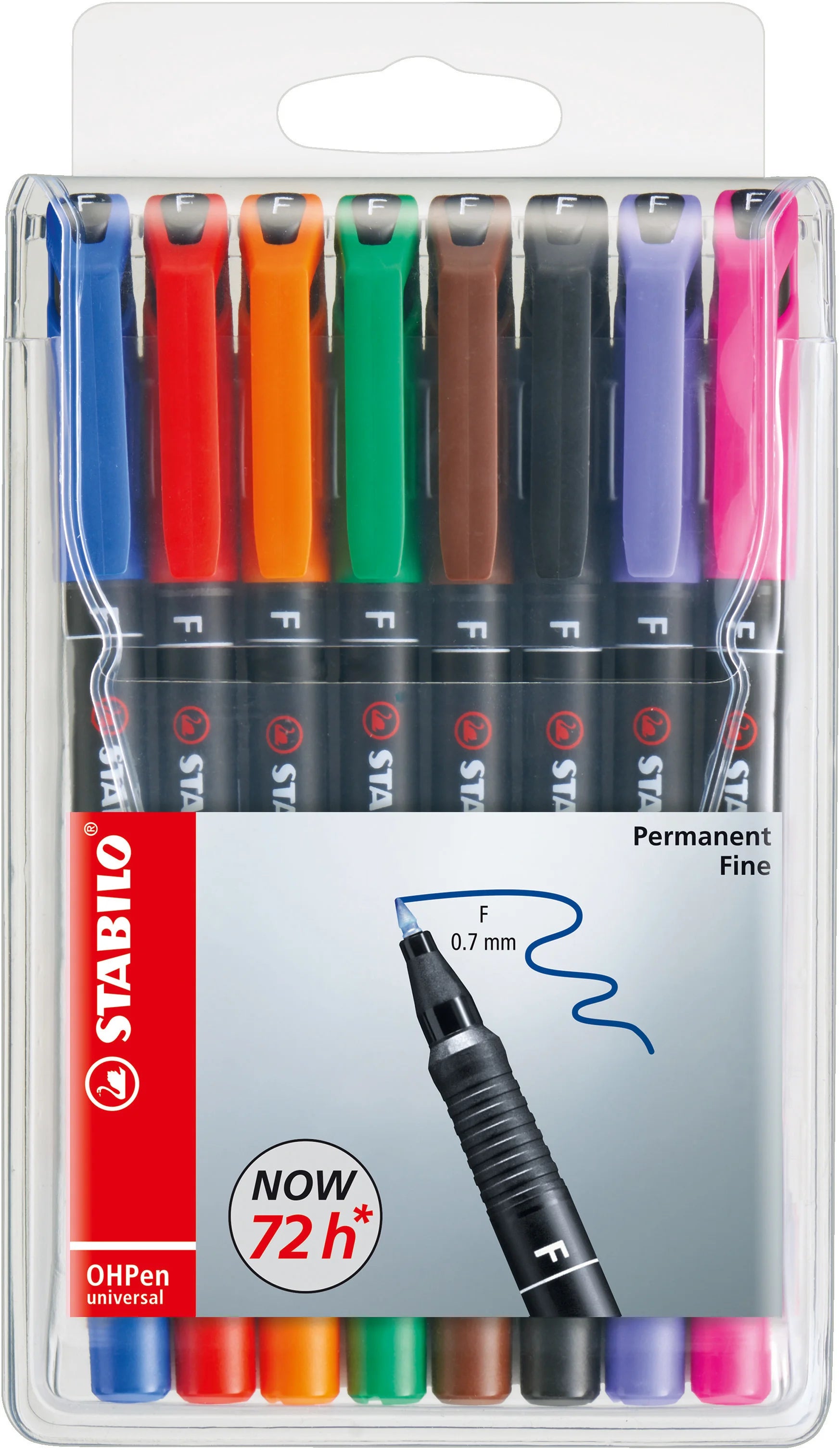 STABILO OHP Pen permanent F 842/8 8er Etui