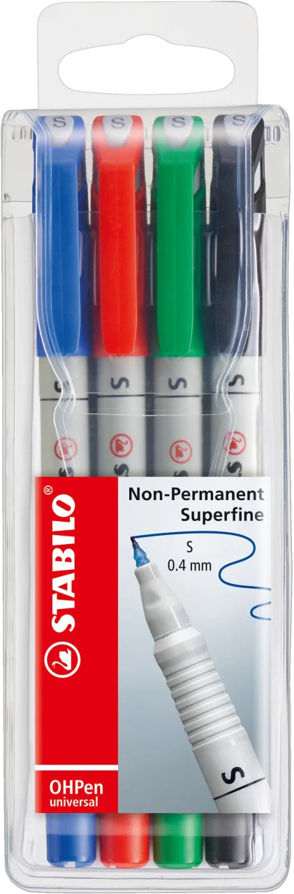 STABILO OHP Pen non-perm. S 851/4 4er Etui