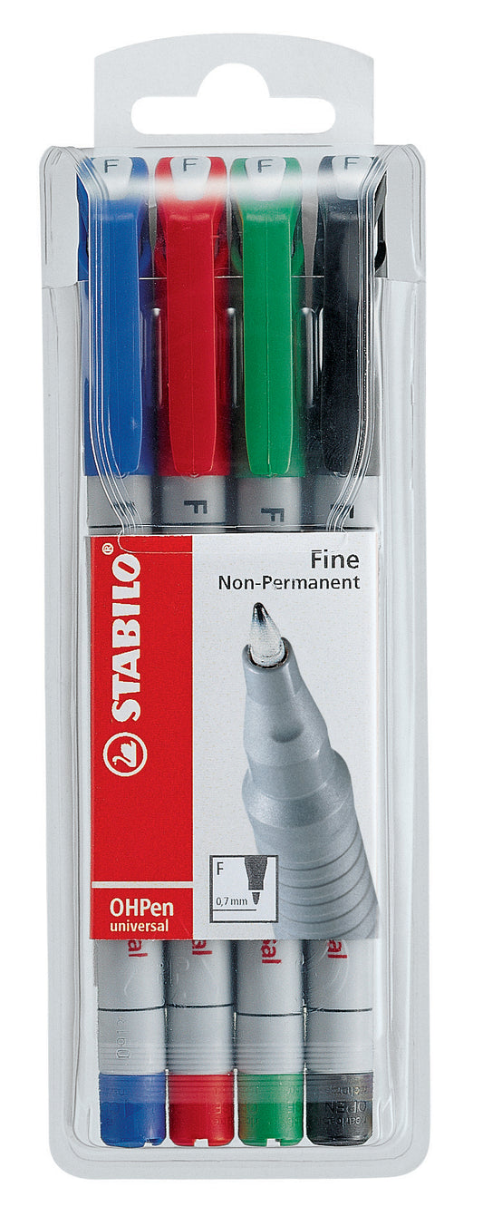 STABILO OHP Pen non-perm. F 852/4 4er Etui