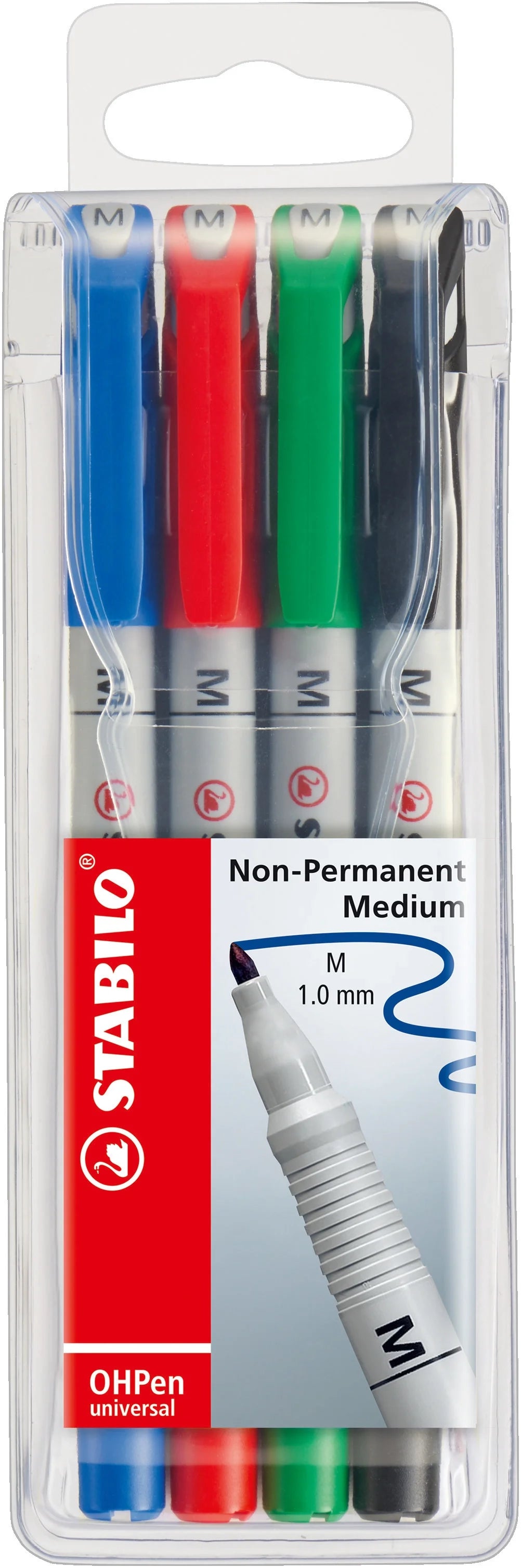 STABILO OHP Pen non-perm. M 853/4 4er Etui