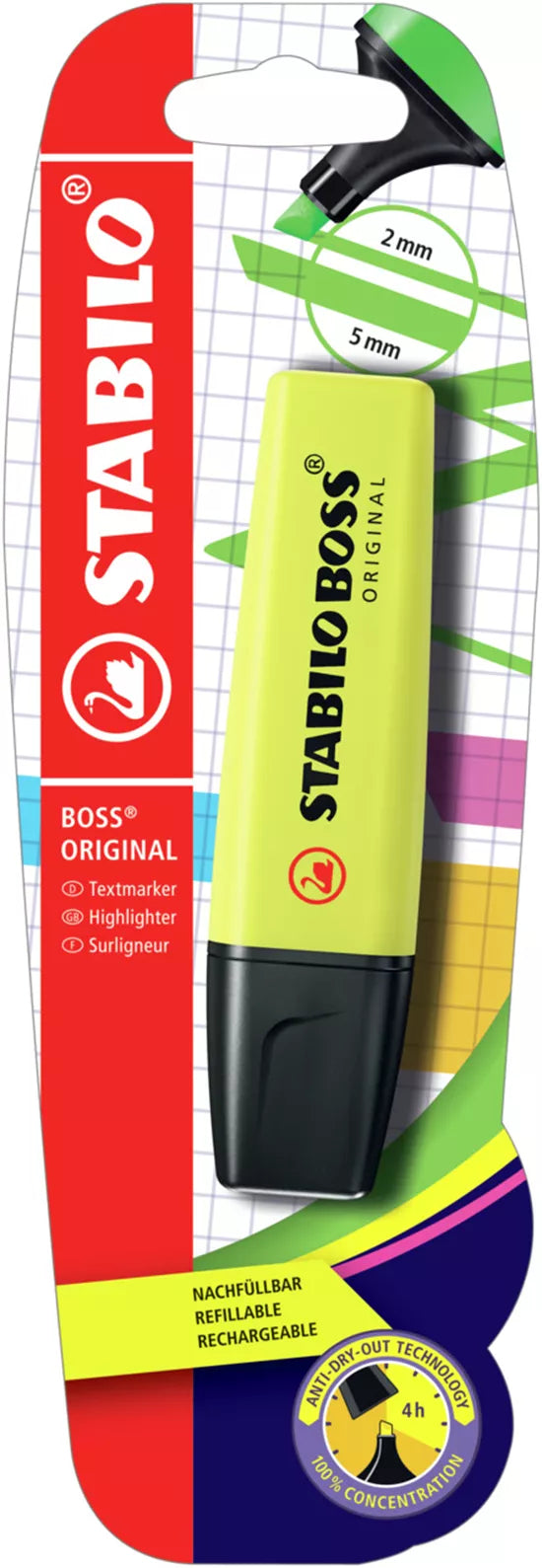 STABILO Textmarker BOSS 2/5mm B-10129-10 gelb