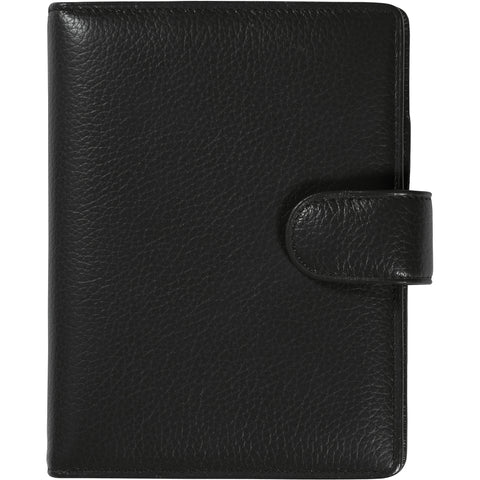 SUCCES Agenda Mini Ringbuch Cadiz 84136502U Leder schwarz 9.5x12.5cm