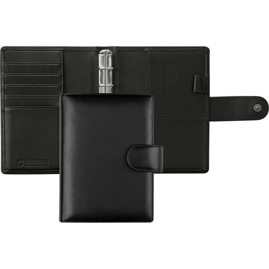 SUCCES Agenda Mini Ringbuch Nappa 84146102U schwarz 9.5x12.5cm