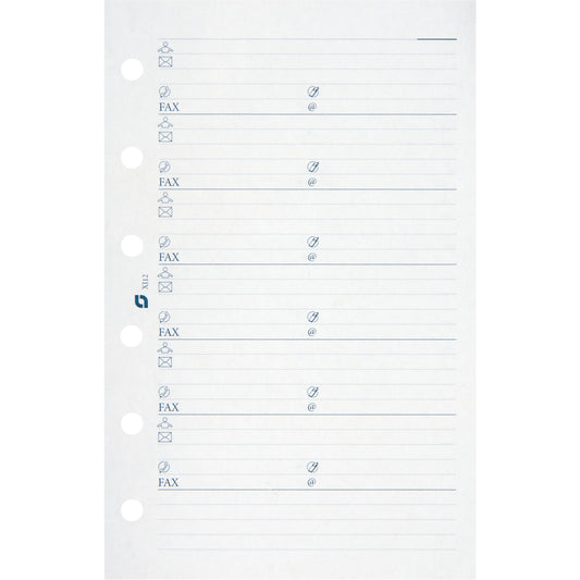 SUCCES Agenda Junior Adressseiten 84201200U weiss 50 Blatt 8x12.5cm