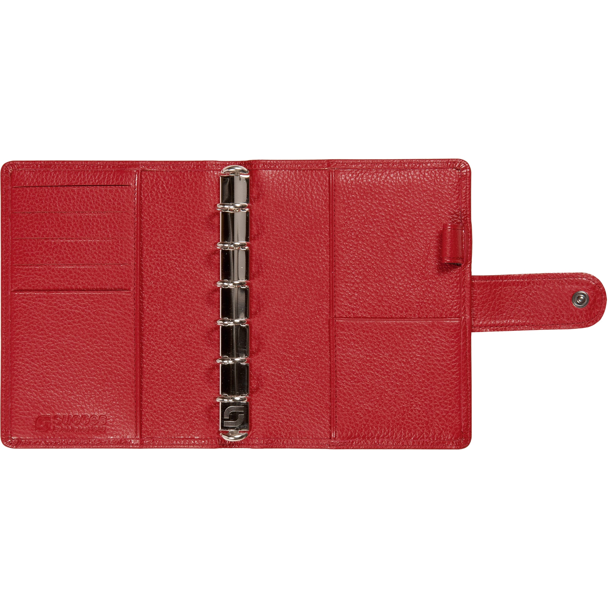 SUCCES Agenda Junior Ringbuch Cadiz 84236545U Leder rot 11x14.2cm