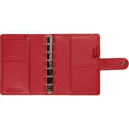 SUCCES Agenda Junior Ringbuch Cadiz 84236545U Leder rot 11x14.2cm