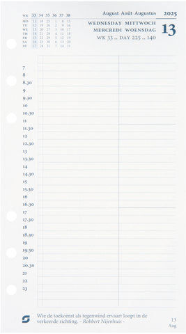 SUCCES Agenda Standard 2025 843209000025 1T/1S Ersatzkal. 9.5x17.1cm